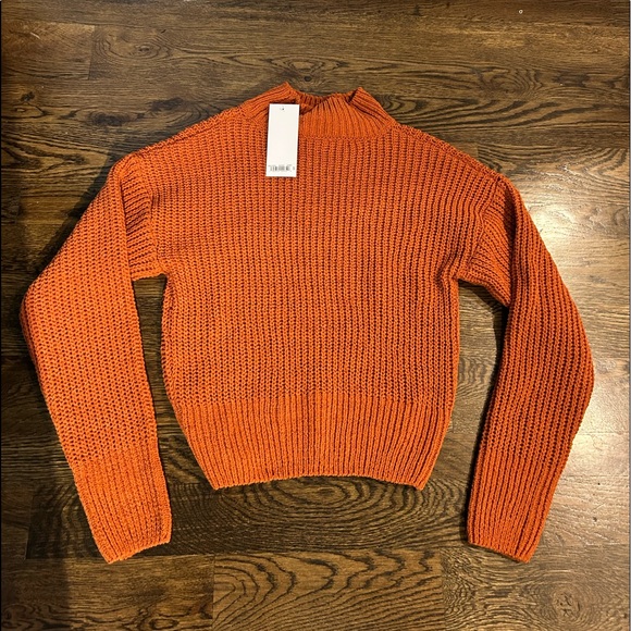 Double Zero NWT Orange Sweater - Picture 2 of 2